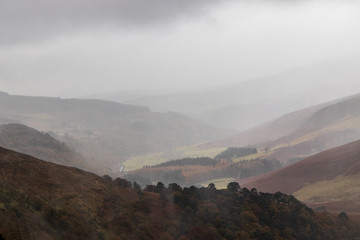 autumn landscape in the Wicklow  mountains