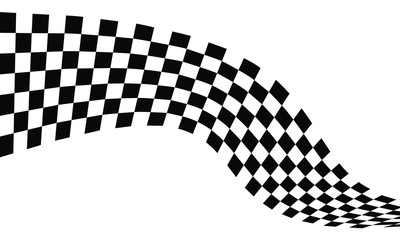 Race flag logo icon, modern simple design illustration vector template