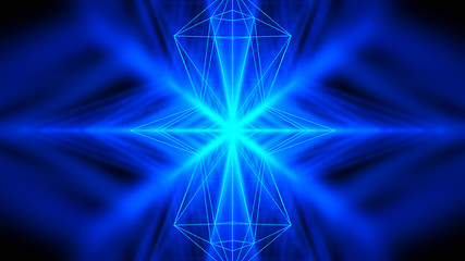 Spectrum lights Concert Fractal blue background Disco spectrum lights colorful lines Background light Tunnel Seamless art