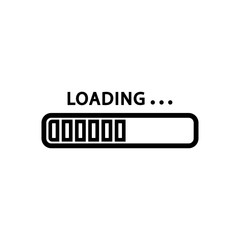 Obraz premium vector progress loading bar, loading icon, loading illustration