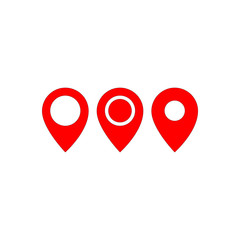 Location Pin Icon flat design 