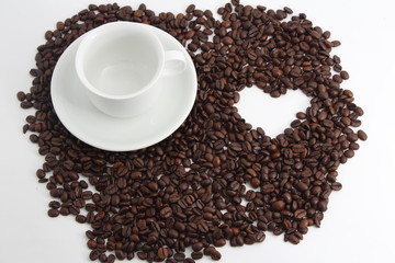 Kaffee Kaffeeliebe Kaffeebohnen Herz, Highkey