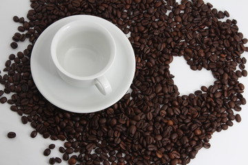 Kaffee Kaffeeliebe Kaffeebohnen Herz, Highkey