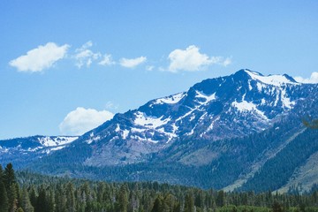 Naklejka na ściany i meble Lake Tahoe Mountain Peak 