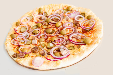 Food on a white background