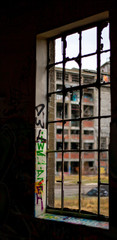 Sprossenfenster in alter Fabrik