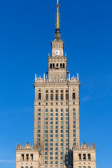 Fototapeta na wymiar Palace of Culture and Science, the tallest building in Poland, Warsaw, Poland
