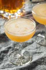 Homemade Lemon Brandy Daisy Cocktail