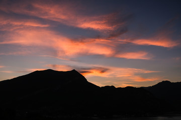 Sunset in the Mountains