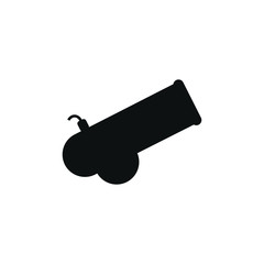 vector icon of simple cannon shapes