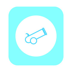 vector icon of simple cannon shapes