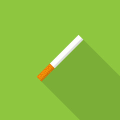 cigarette flat icon, vector illustration