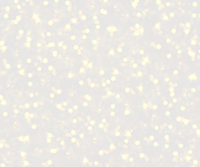 Decorative Christmas background with bokeh lights and snowflakes.