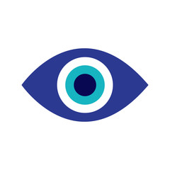 fatima eye flat icon, vector illustration