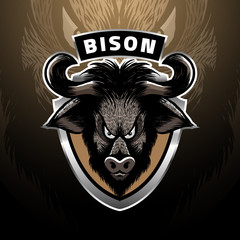 Bison head logo esport © Wisma Kreatif