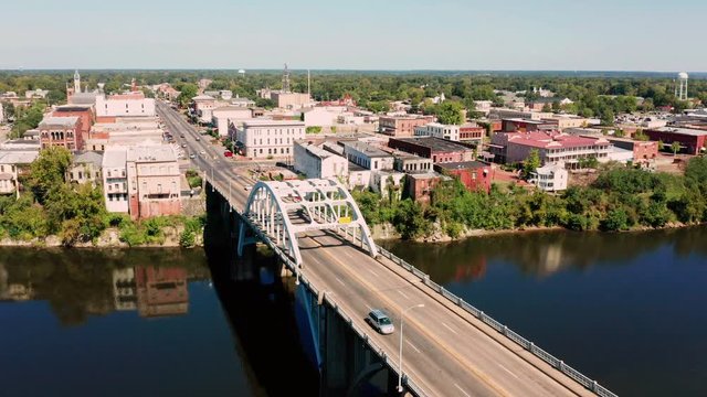 River Bridge into Historic Selma Alabama in Dallas County