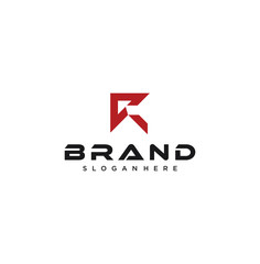 Letter R Tech Logo Arrow Design Inspiration Vector Illustration