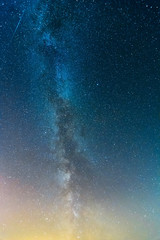 Fototapeta premium Galaxy Milky Way at night - background
