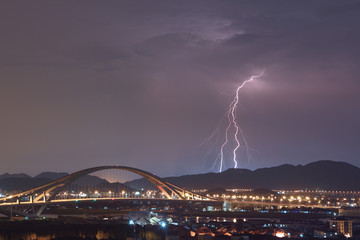 bridge and thunder