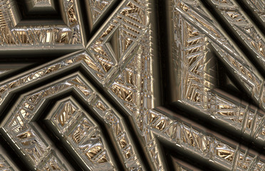 futuristic abstract metal