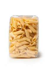 pasta packaging isolated on white background
