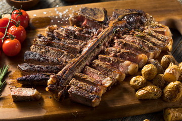 Homemade Grass Fed Cut Up T Bone Steak