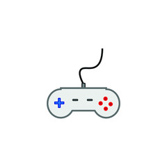 vector simple shapes icon of video game controller