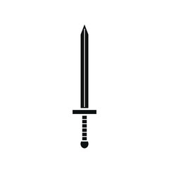 sword simple shapes icon vector