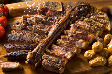 Homemade Grass Fed Cut Up T Bone Steak