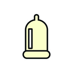 condom simple shapes vector icon