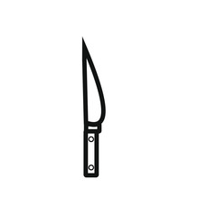 knife simple shapes vector icon