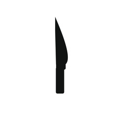 knife simple shapes vector icon