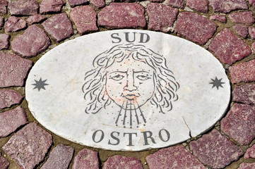 Wind sign on St. Peter's square, Vatican