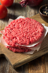 Raw Red Organic Hamuburger Pattys