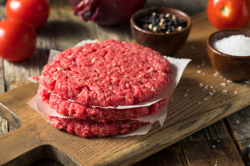 Raw Red Organic Hamuburger Pattys