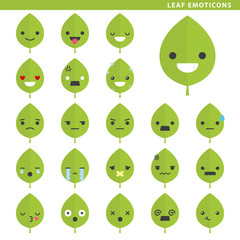leaf emoticons - 301458923