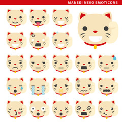 maneki neko emoticons