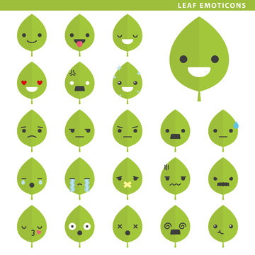 leaf emoticons