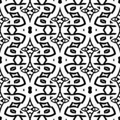 Abstract fantasy thin line seamless pattern. Geometric background. Creative wrapping paper. Vector illustration.  