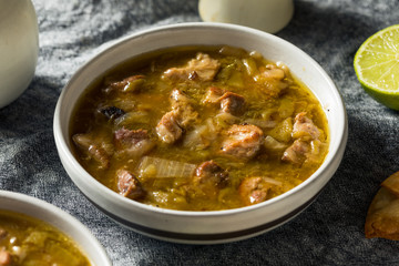 Homemade Colorado Pork Green Chili Soup