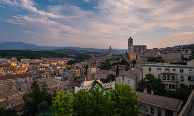 Fototapeta na wymiar panoramic view of Girona