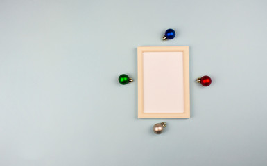 wooden frame for painting or picture on white background. Gold frame photo isolated. Gold frame on...