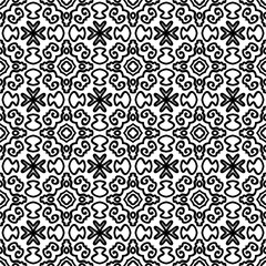 Abstract fantasy thin line seamless pattern. Geometric background. Creative wrapping paper. Vector illustration.    