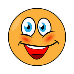 Bright colorful smiling Emoji for your projects