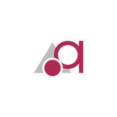AQ logo, vector template eps for your company, industry purpose ready to use