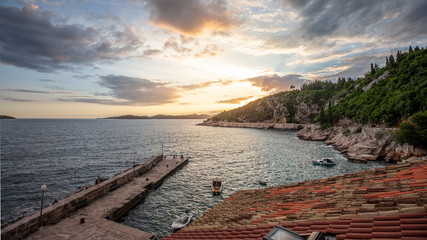 port in croatia in the evening © J. Kleeschulte
