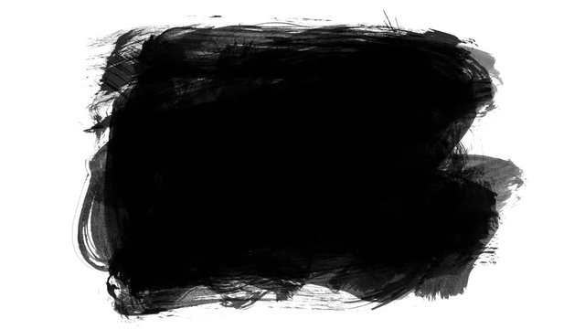 Animation grunge - brush stroke. Abstract hand - painted element. Grunge brush strokes animation. Underline and border design. Seamless looping background. 4K
