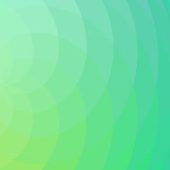 Abstract green background, spiral intersecting waves colored in different shades of green. Vector illustration. Ecology concept for graphic design, banner or poster.