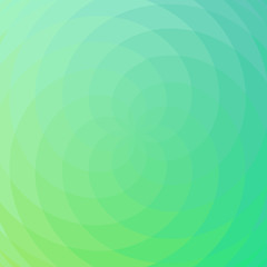 Abstract green background, spiral intersecting waves colored in different shades of green. Vector illustration. Ecology concept for graphic design, banner or poster.