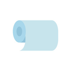 Isolated toilet paper icon flat design